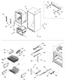 Interior cabinet & freezer shelving