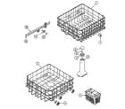Maytag PDB1600AWE track & rack assembly diagram