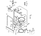 Maytag PDB1600AWE tub diagram