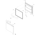 Kenmore 59665234402 freezer door diagram