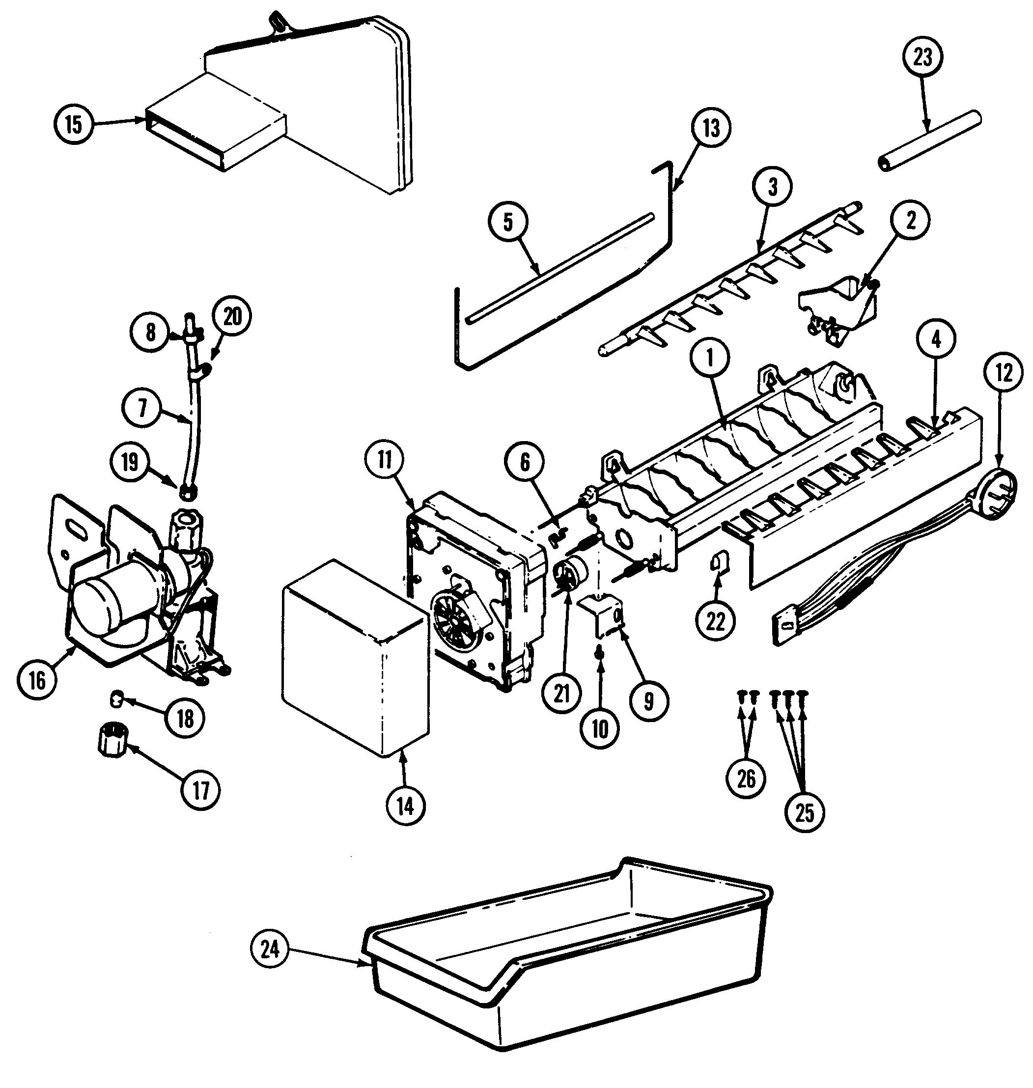 Optional ice maker kit