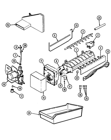Optional ice maker kit