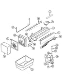 Optional ice maker kit (ice)