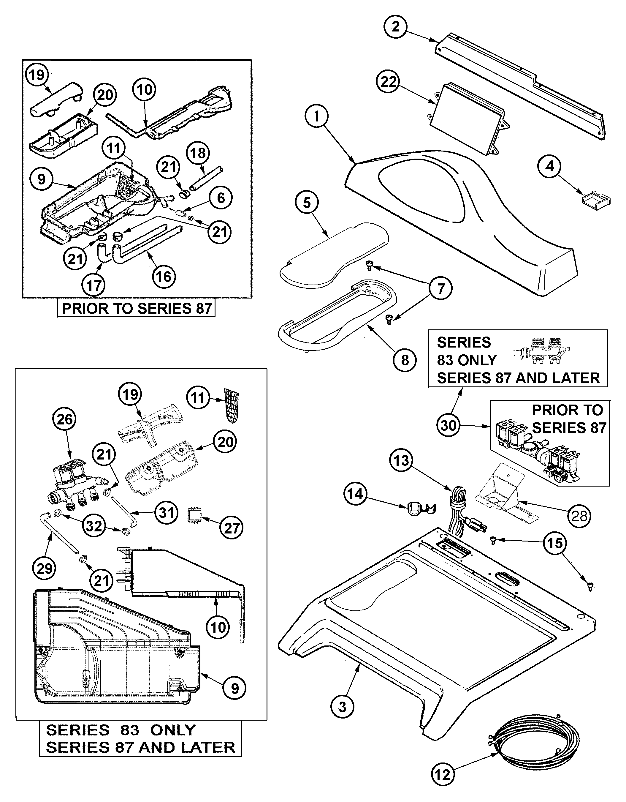 CONTROL PANEL & TOP