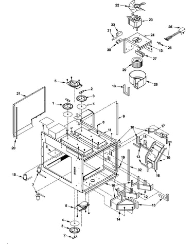 Fuses, antennas, blower, ducts,