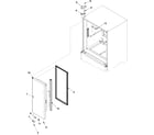 Kenmore 59676512500 left refrigerator door diagram
