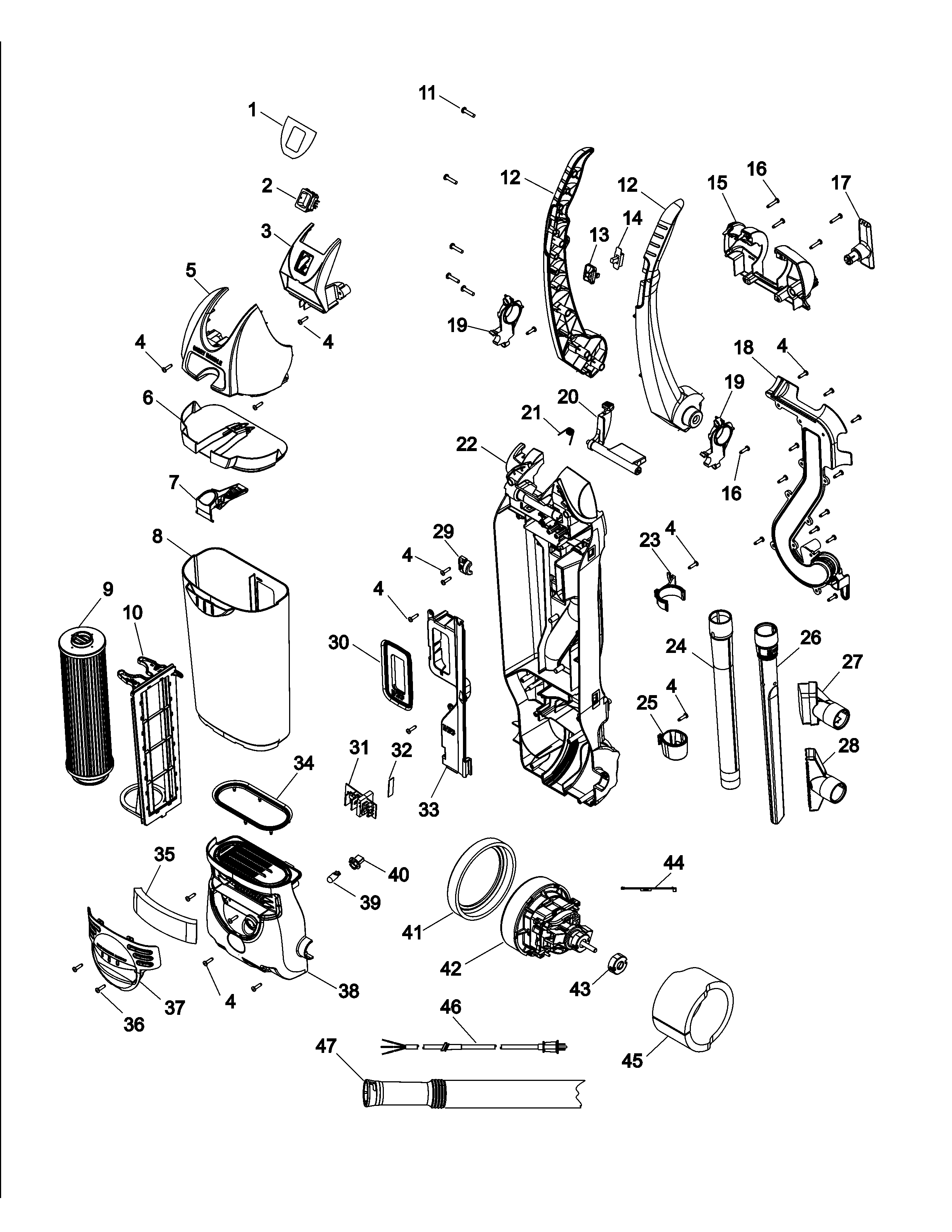 Upper assembly