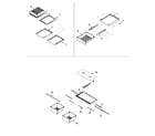 Amana XRBR904BS-PXRBR904BS0 refrigerator shelving diagram