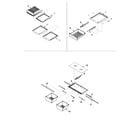 Amana XRBR904BW-PXRBR904BW0 refrigerator shelving diagram