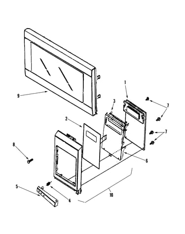 Control panel/door assembly (aco1180as)