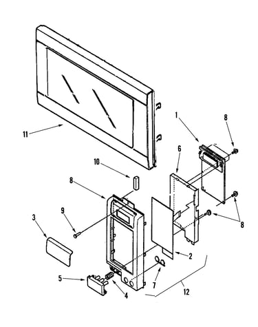 Control panel/door assembly (aco1180ab)