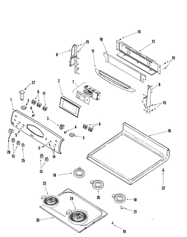Control panel/top assembly