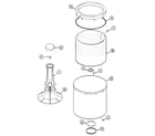 Magic Chef CAV2004AKW tub diagram