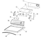 Maytag MDE3706AKW control panel & top diagram