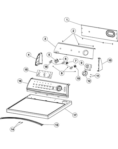 Control panel & top   (9005agw)