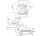 Admiral AAV8000AKW control panel & top  (8000) diagram