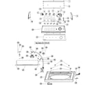 Admiral AAV8000AKW control panel & top  (aav9000) diagram