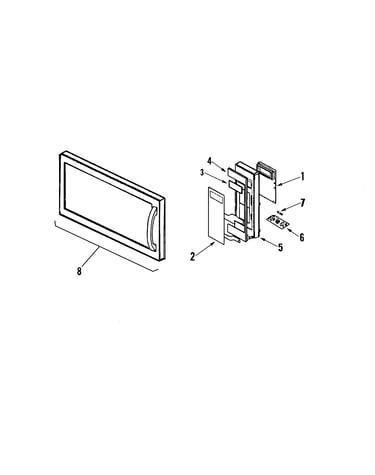 Control panel/door assembly