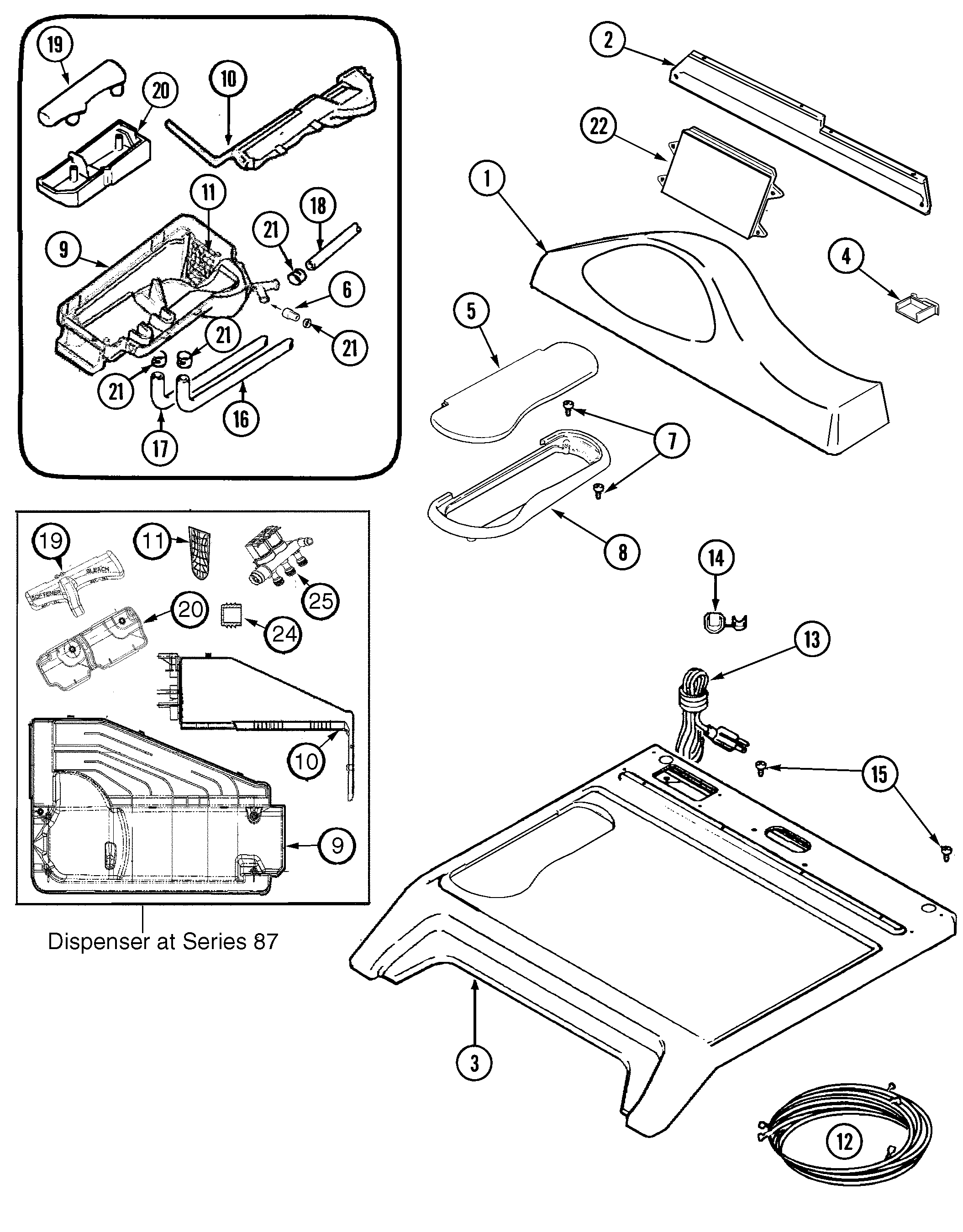 CONTROL PANEL & TOP