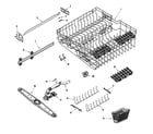 Maytag MDB8600AWW rack assembly (upr) diagram