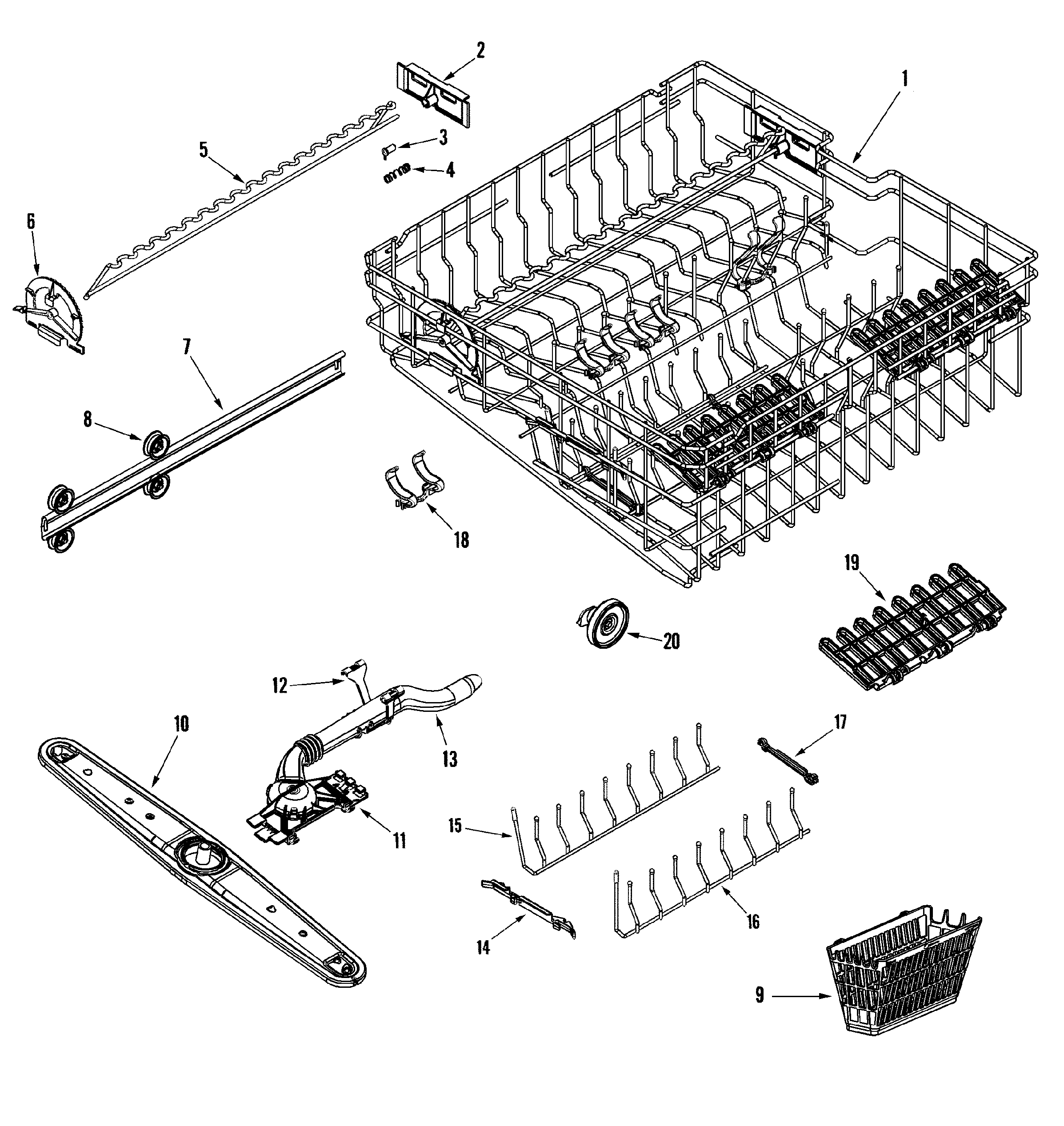 Rack assembly (upr)