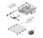 Maytag MDB8600AWQ rack assembly (middle/lwr) diagram