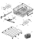 Rack assembly (middle/lwr)