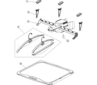 Maytag MCG8000AWQ shaker, hangers & racks diagram
