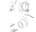 Maytag MCG8000AWW cylinder & rear bulkhead diagram