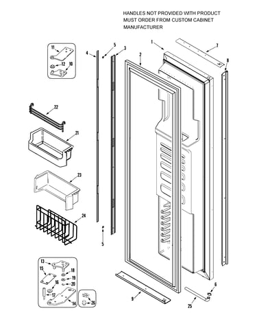 Freezer door