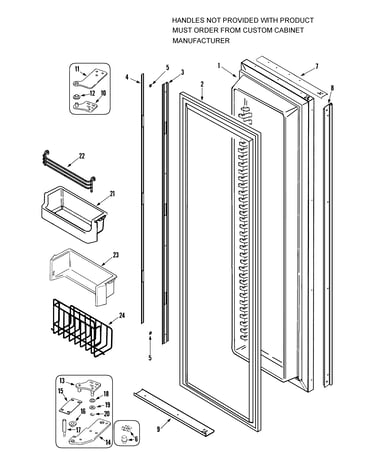 Freezer door