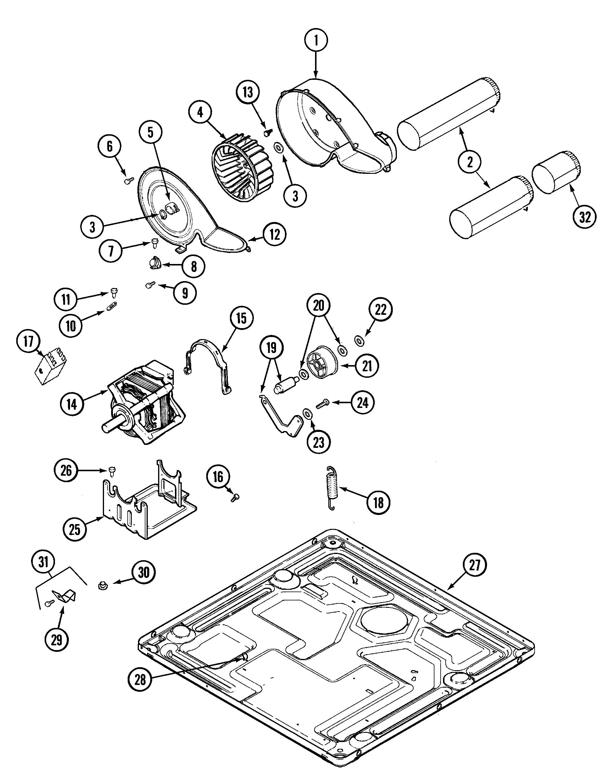 Motor drive (dryer)