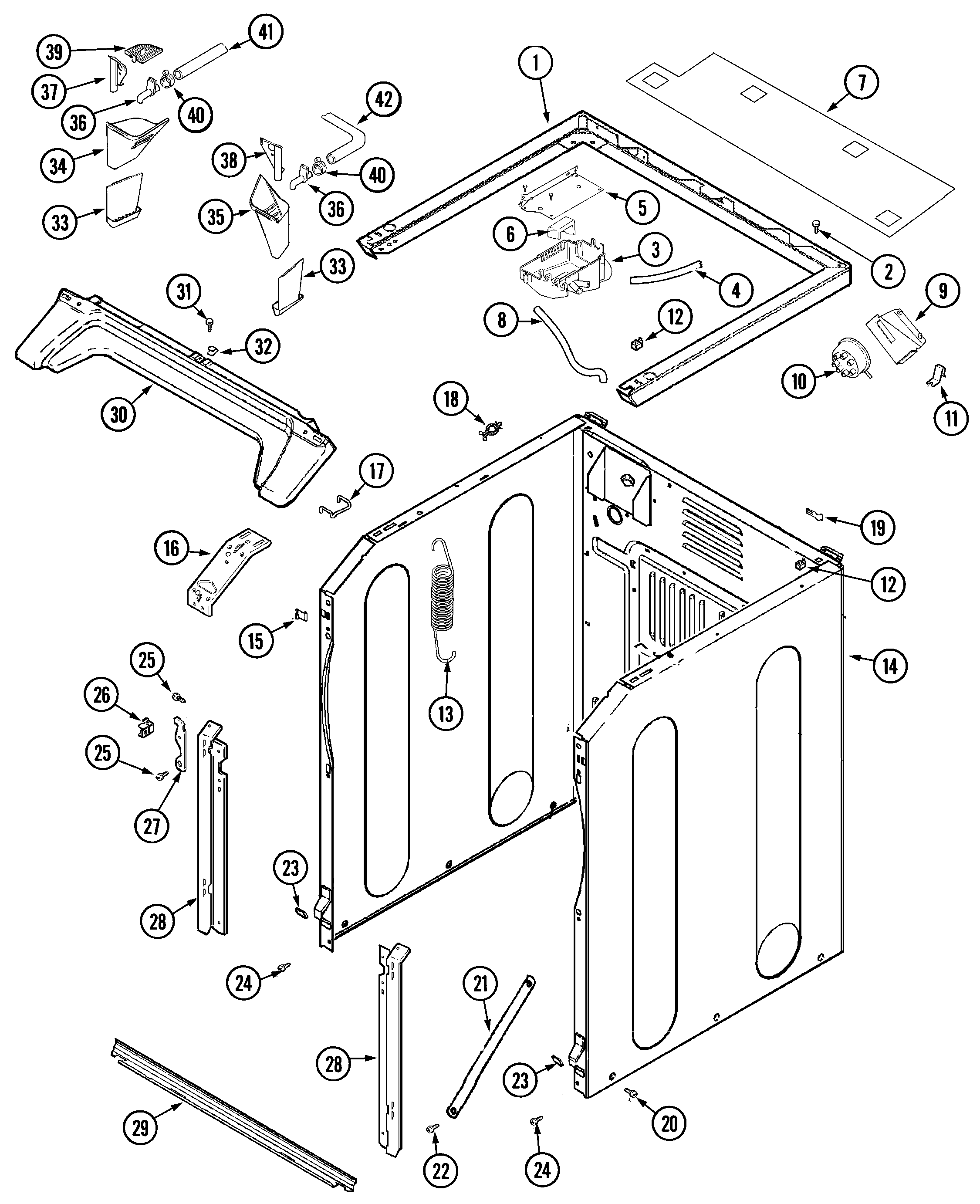 CABINET-FRONT (WASHER)