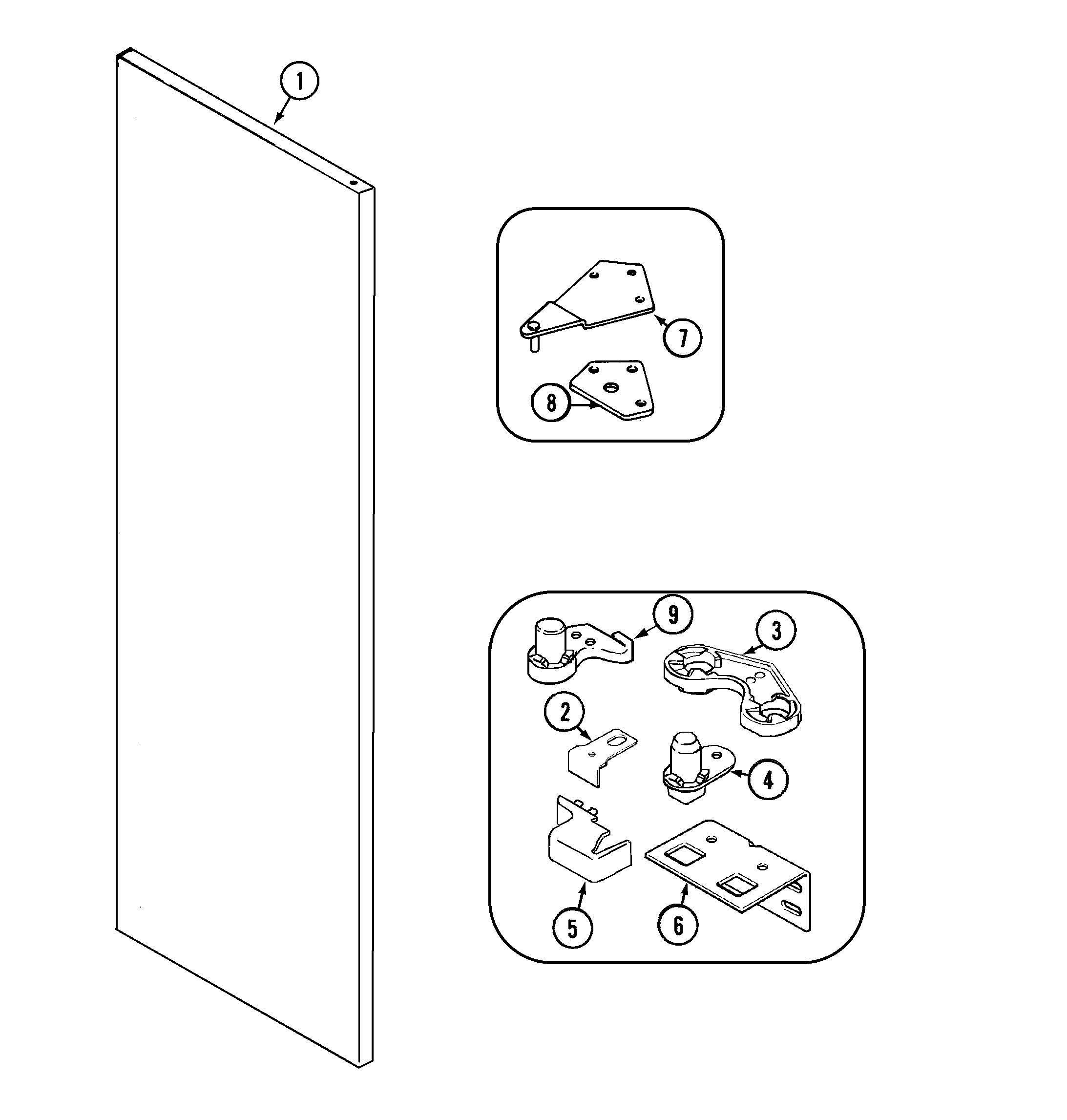 Fresh food outer door