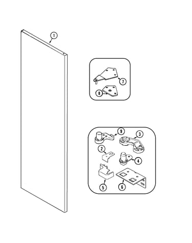 Fresh food outer door
