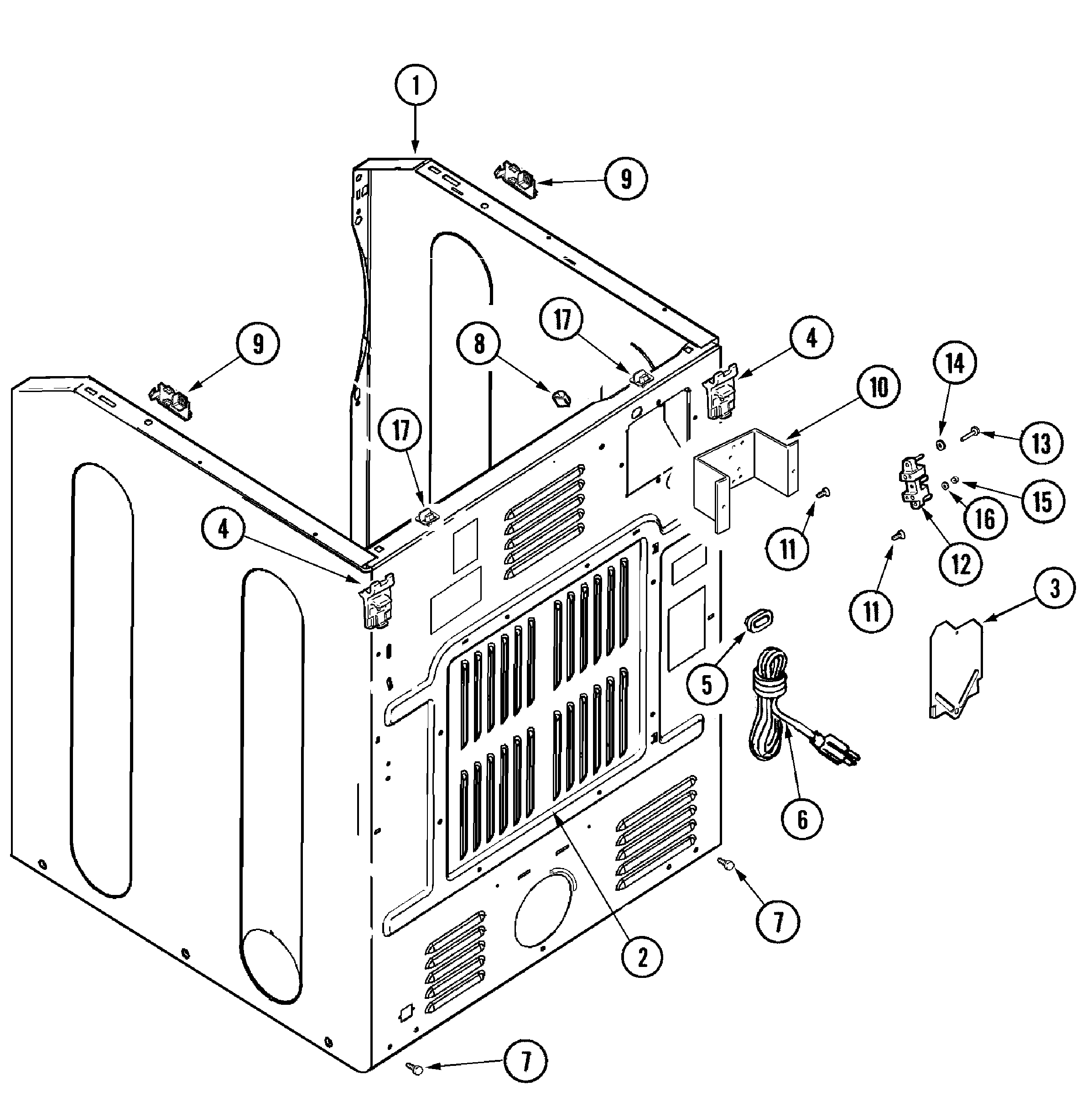 Cabinet-rear