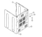 Maytag MDE2600AYW cabinet-rear diagram