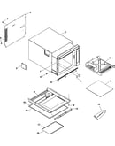 Tray, grease shield, cabinet,