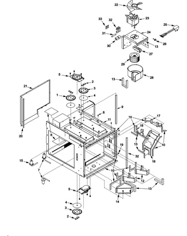 Fuses, antennas, blower, ducts,