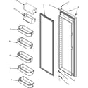 Maytag MSD2651HEW refrigerator door (series 10) diagram