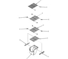 Maytag MSD2651HEQ freezer shelves (series 10) diagram