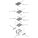 Maytag MSD2651HEW freezer shelves (series 10) diagram