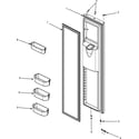 Maytag MSD2651HEW freezer door (series 50) diagram