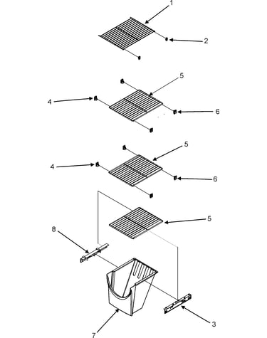Freezer shelves (series 50)