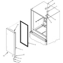Maytag MFC2061KEQ right refrigerator door diagram