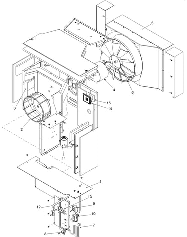 Center partition assy and controls