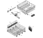 Amana ADB2500AWB track & rack assembly diagram