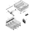 Amana ADB3500AWS rail & rack assembly diagram