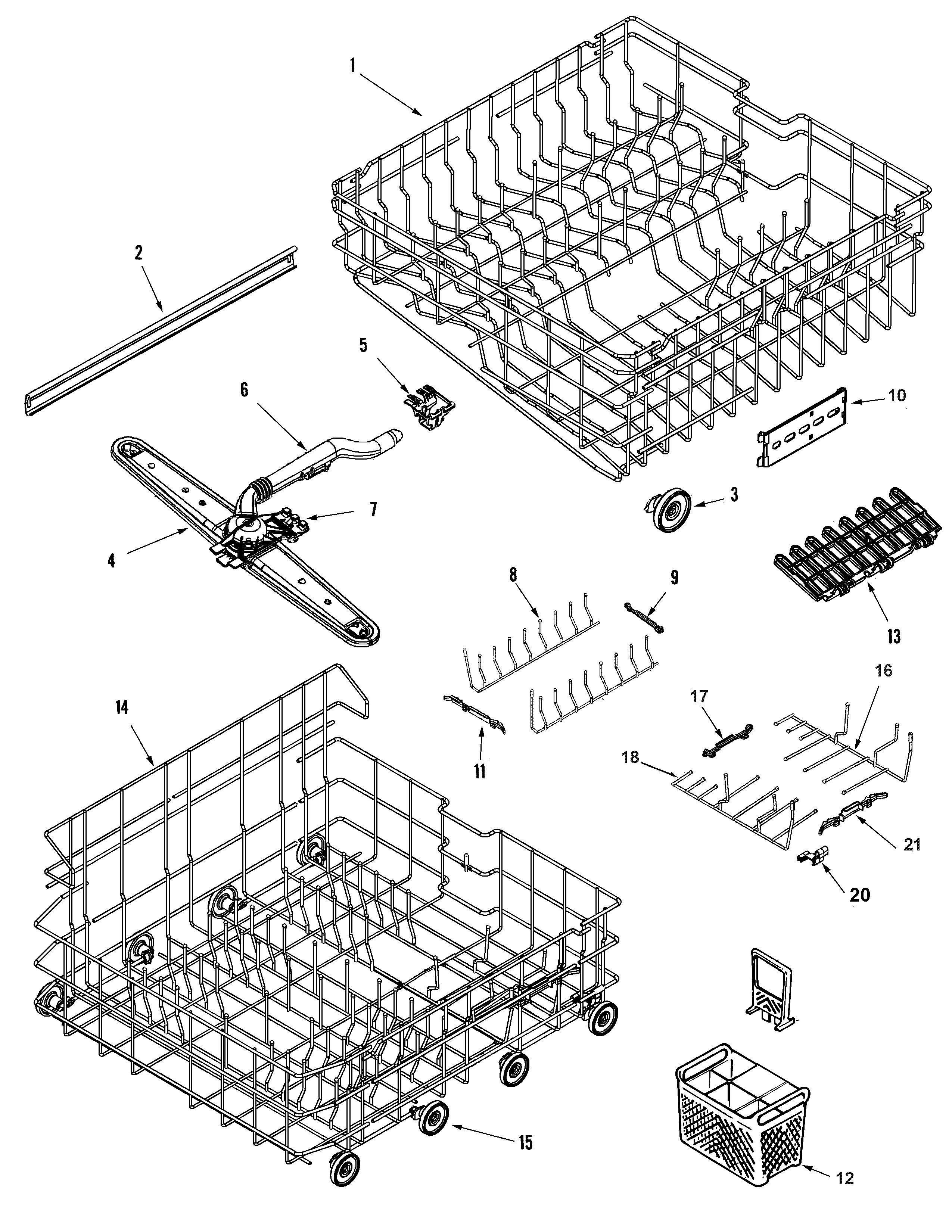 Rail & rack assembly