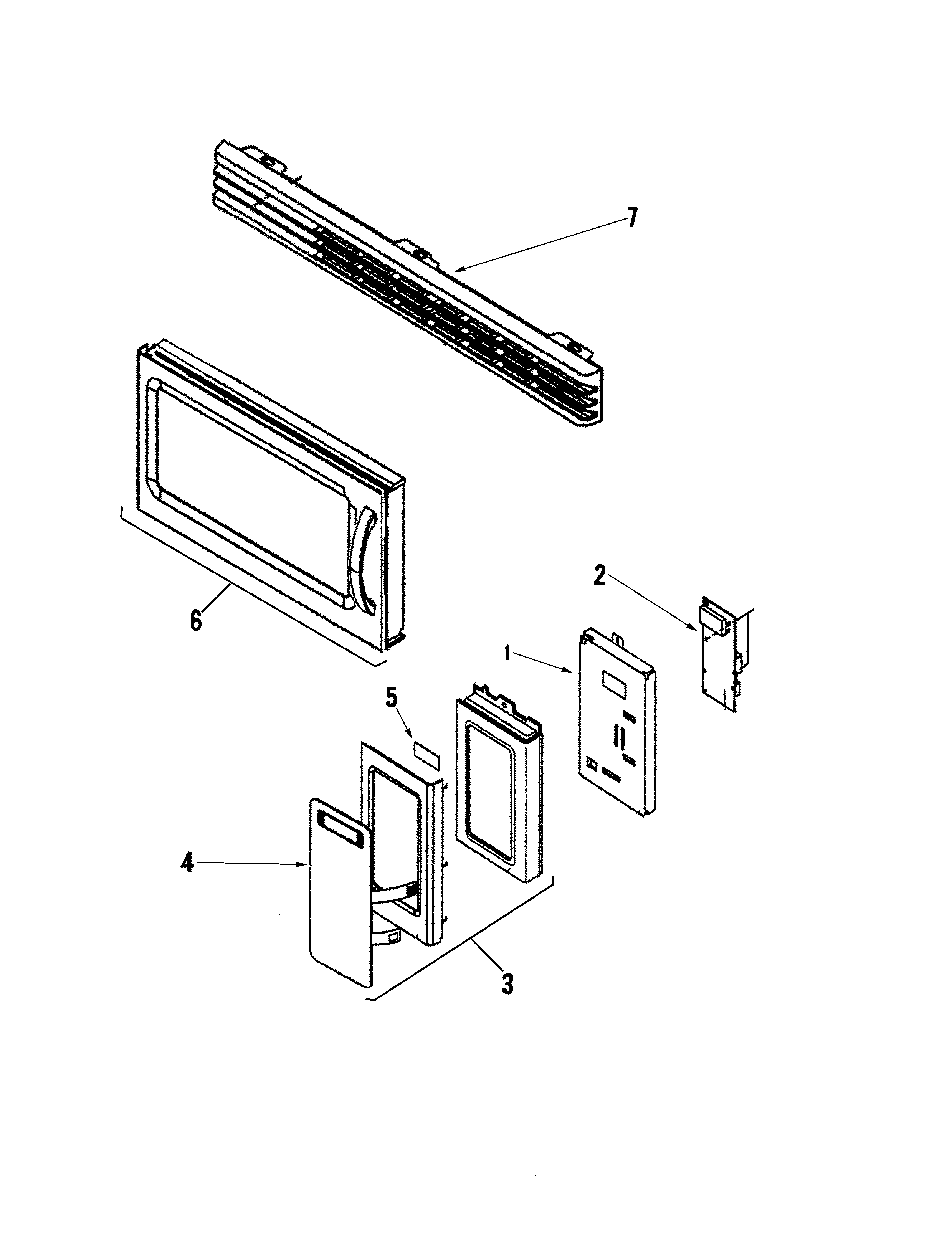 CONTROL PANEL/DOOR/VENT GRILLE